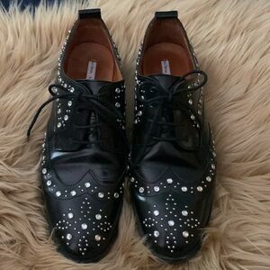 & Other Stories Black Studded Flats